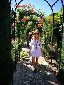 Generalife gardens in Alhambra