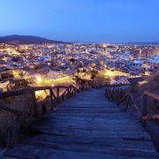 View over the old town of Lorca, province of Murcia, Spain